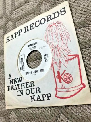 Rare Harvie June Van Pop Garage Promo 45 Kapp