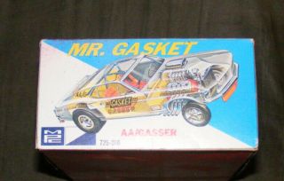Very Rare Clear Mpc Mr Gasket Gasser Model 1/25 1969 Mustang Partially Painted