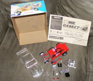 very rare Clear MPC Mr Gasket Gasser model 1/25 1969 Mustang partially painted 2