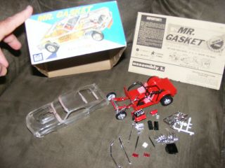 very rare Clear MPC Mr Gasket Gasser model 1/25 1969 Mustang partially painted 3