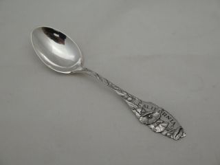 Vintage Sterling Silver California Poppy Small Souvenir Spoon