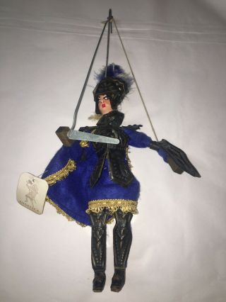 Vintage Sicilian Rod String Marionette Puppet Rare Parts Repair
