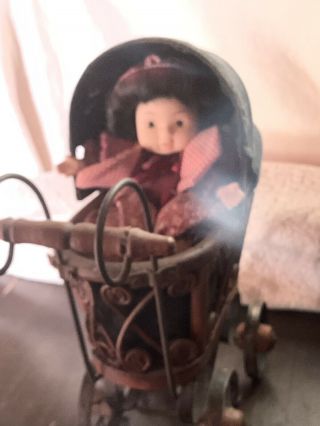 haunted Active Antique Doll And Carriage 3