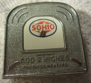 Vintage Rare Sohio Double Arrow 6 Foot Tape Measure Measuring Rule,  Tool,  Gas Oil