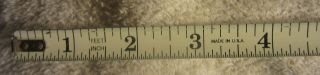 Vintage RARE Sohio double arrow 6 foot tape measure measuring rule,  tool,  gas oil 3