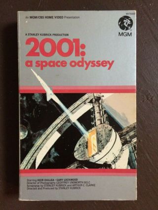 2001 A Space Odyssey Mgm Tape Vhs Big Box Action Music Rare Book Box