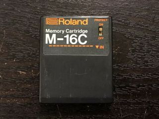 Rare Roland M16c Ram Memory Cartridge With Mks 20 Ddr 30 Jx8p Synthesizer