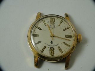 Rare East German Gub Glashutte Cal 60.  3 Wristwatch