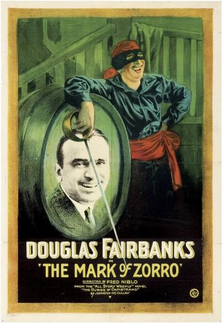 The Mark Of Zorro Rare Classic Dvd 1920 Silent Film Douglas Fairbanks