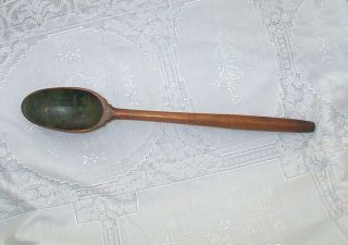 Antique Primitive Hand Painted Decorative Collectible Rare Wooden Spoon