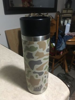 Yeti Rambler Bottle Yramb18 Thermos - 18oz Rare Camo Coffee Mug