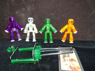 Ultra Rare Zing Stikbot 4 Transparent Action Figures Animation Toy Stick Bot