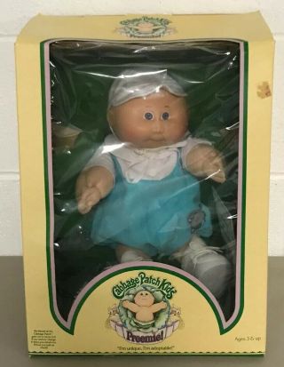 Vintage 1983 Coleco Cabbage Patch Kids Preemie Ross Lennie Doll