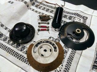 Antique Radio Parts Atwater Kent Dial,  Condenser,  Grid Leak Resistors,  Etc.