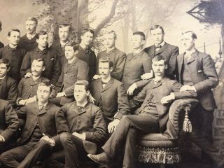 (G) Large Old Photograph - Group of Men VINTAGE & RARE 2