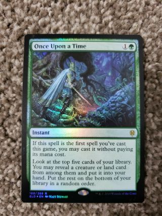 Foil Once Upon A Time X1 Mtg Throne Of Eldraine Rare
