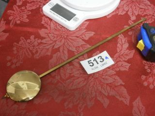 Wall Clock Pendulum 12 " For A Hermle Movement Parts Spares 513a