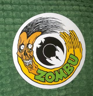 Zorlac Zombu Vintage Skateboard Sticker 80s