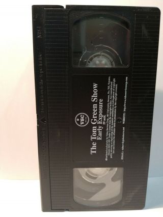 The Tom Green Show - Early Exposure - raw meat and rare treats VHS Tape 3
