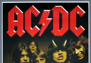 AC/DC,  JUDAS PRIEST rare vintage 1979 HIGHWAY TO HELL concert poster 2