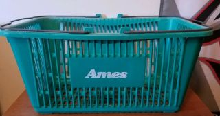 Vintage Rare Hard To Find Ames Department Store Shopping Basket Defunct