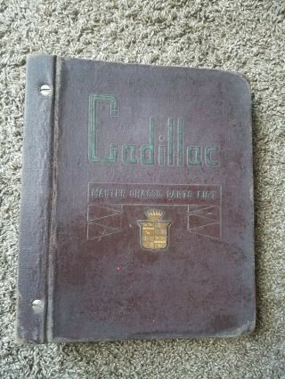 1930s And 1940s Cadillac Master Parts List Binder Chassis And Body Empty Gm Rare