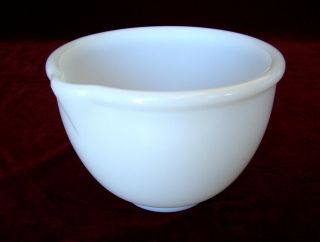 Vintage Rare Glasbake Sunbeam Milk Glass Batter Bowl Marked