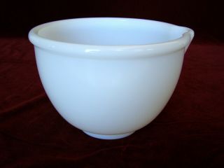 Vintage Rare Glasbake Sunbeam Milk Glass Batter Bowl Marked 2