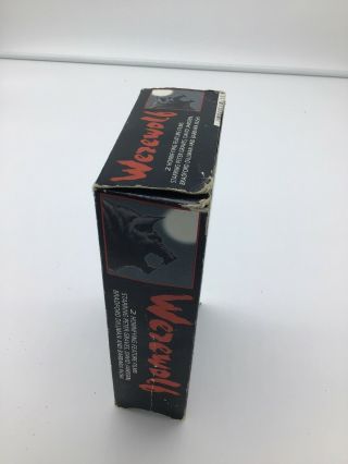 Rare SCREAM OF THE WOLF - MOON OF THE WOLF 2 (VHS) SIMITAR Video Horror boxset 2