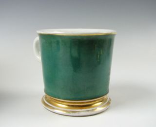 Antique Occupational type Shaving Mug with Green Wrap and Clover 2