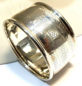 Antique Vintage 925 Sterling Solid Silver Napkin Ring Serviette Ring Scrap Use,
