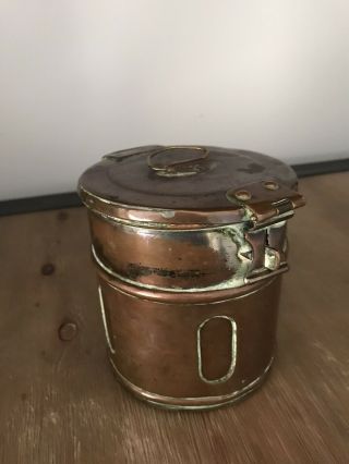 Stunning Arts And Crafts Copper And Brass Antique Pot C1880s