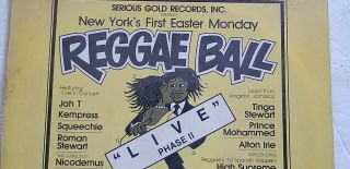 Rare - Reggae Ball Live Phase Ii Lp V/a Jah T,  High Supreme,  Serious Gold Label