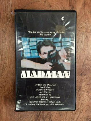 Madman Htf Vhs Clamshell Sigourney Weaver Vci Home Video Cohen Mad Man Rare
