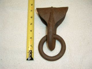 Antique Cast Iron Ox Yoke Shackle (vintage Oxen Cattle Harness Farm Tool)
