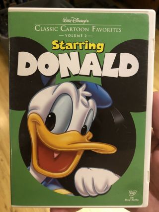 Disney Classic Cartoon Favorites Volume 2 Starring Donald Duck Rare Oop