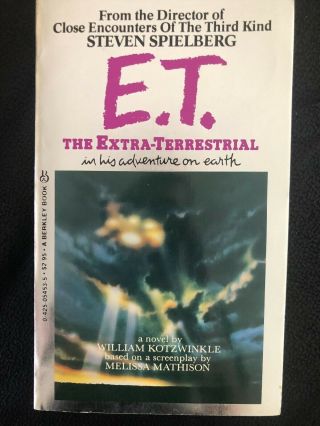 Rare E.  T.  The Extra - Terrestrial William Kotzwinkle (1982 Pb Spielberg Movie)