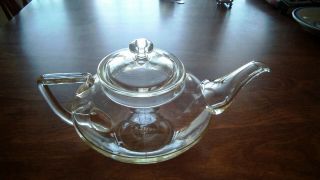 Vintage Rare Corning Pyrex Tea Pot Made Between 1921 - 1936