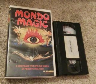 Mondo Magic Vhs Horror Sleaze Gore Cult Shockumentary Magnum Big Box 1980s Rare