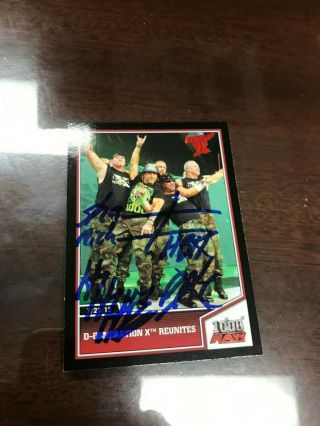Triple H Shawn Michaels Autographed Card Rare Signed Hof Wwe Wcw Aew Legend Icon