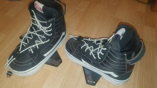 Rare Vans Cab Liquid Force Wakeboard Bindings Boots Size 11 - 12