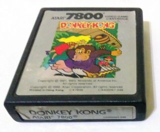 Donkey Kong By Nintendo (atari 7800,  1988) Game Only Good Labels Very Rare