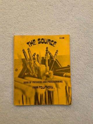 Paia The Source Book Of Patching And Programming From Polyphony “very Rare” 1978