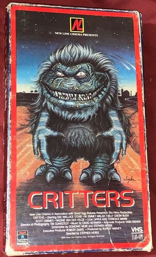 Critters Vhs 1986 Cult Horror Rare Oops