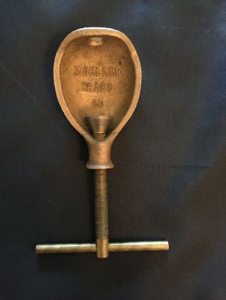 Vintage Mueller Brass Co.  Screw Nutcracker Rare