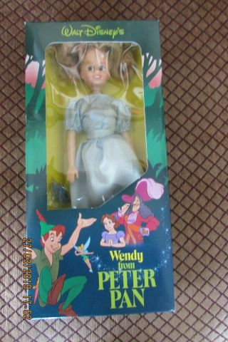 Vintage Walt Disney,  Wendy From Peter Pan,  11.  5 Inch Doll,  Sears Exclusive,