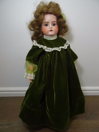 Antique Armand Marseille MABEL Doll 3/0 leather body Germany open mouth teeth 2