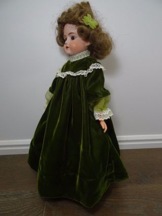 Antique Armand Marseille MABEL Doll 3/0 leather body Germany open mouth teeth 3