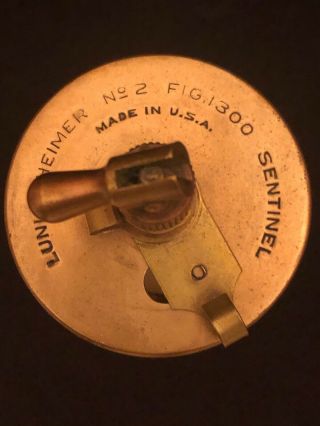 Vintage Lunkenheimer Brass and Glass 5 inch Antique Engine Oiler.  Steampunk Art 3