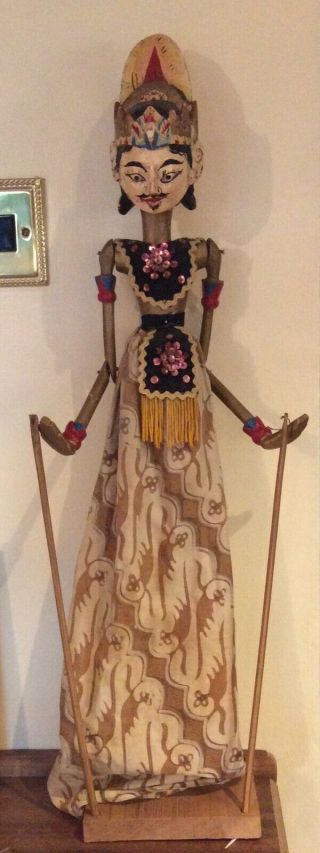 Wayang Golek,  Indonesian Wooden Stick Puppet,  Folk Art,  Java